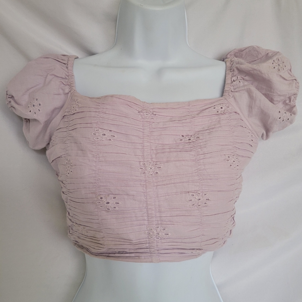 EUC Aeropostal Sexy Fairy Fairycore Cottagecore Crop Top Shirt Blouse